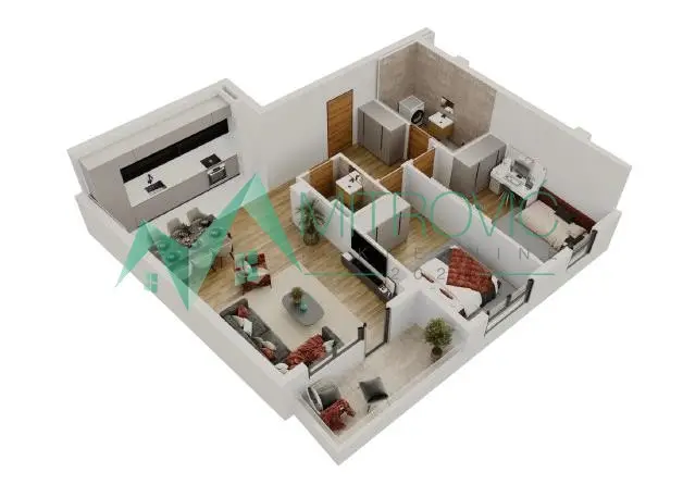 Novi Sad, Salajka - Two-and-a-half-room apartment 76m2