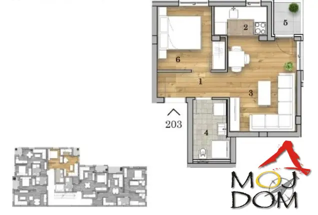 Stan 37m² — Telep, Novi Sad