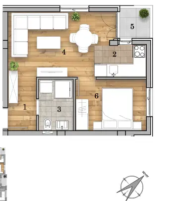 Stan 36m² — Telep, Novi Sad