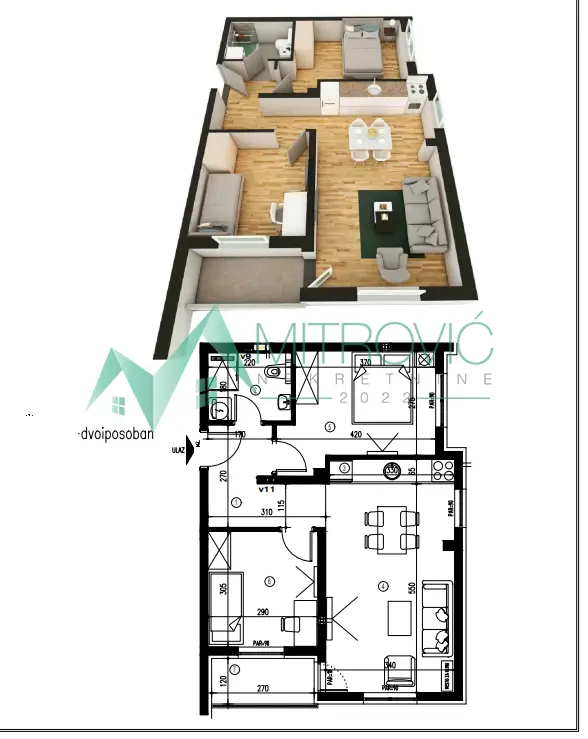 Stan 53m² — Telep, Novi Sad