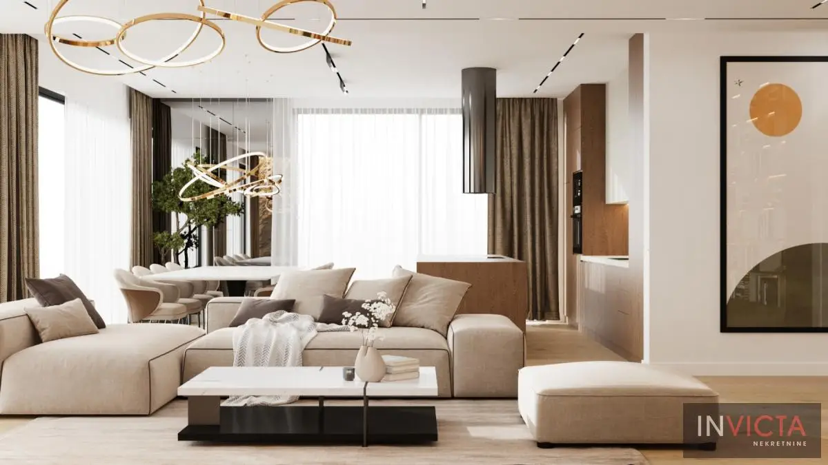 Luxury apartments in villa with rooftop terrace