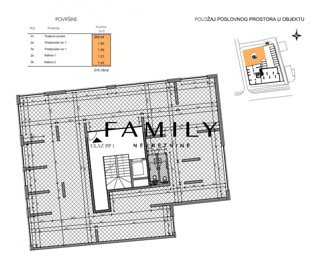 Commercial space for sale – New building in Salajci, elevated ground floor, excellent location