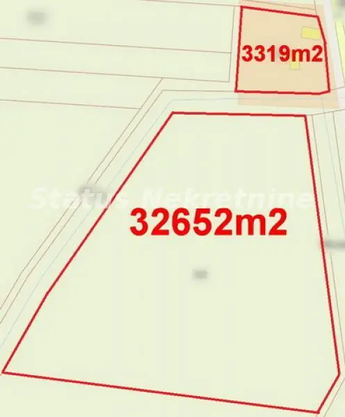 Čenej-Large construction plot 3319 m2 + 6 hectares of agricultural land near the airport-065/3858880