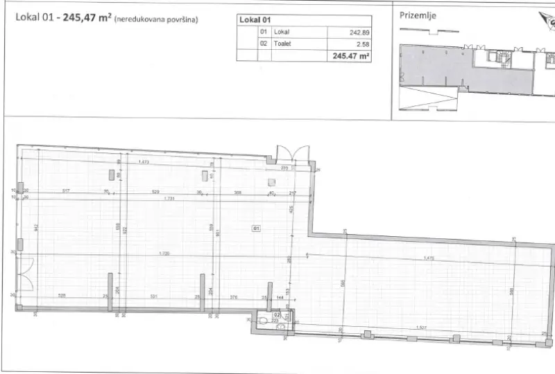 INĐIJA, CENTER - COMMERCIAL SPACE UNDER CONSTRUCTION - LUXURY
