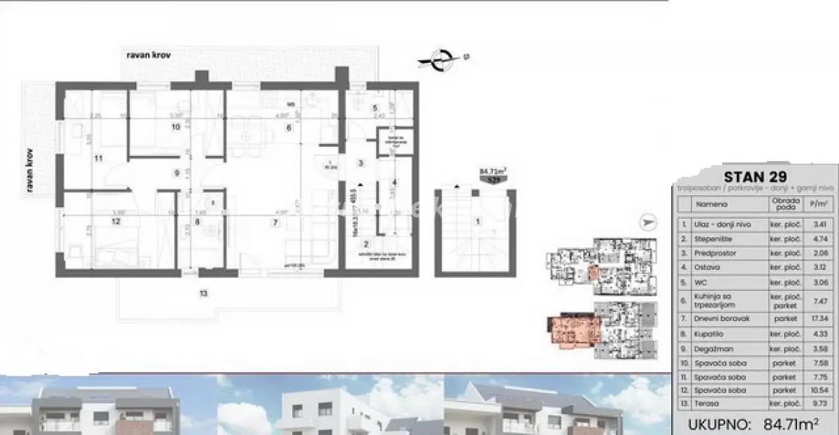 Stan 85m² — Telep, Novi Sad