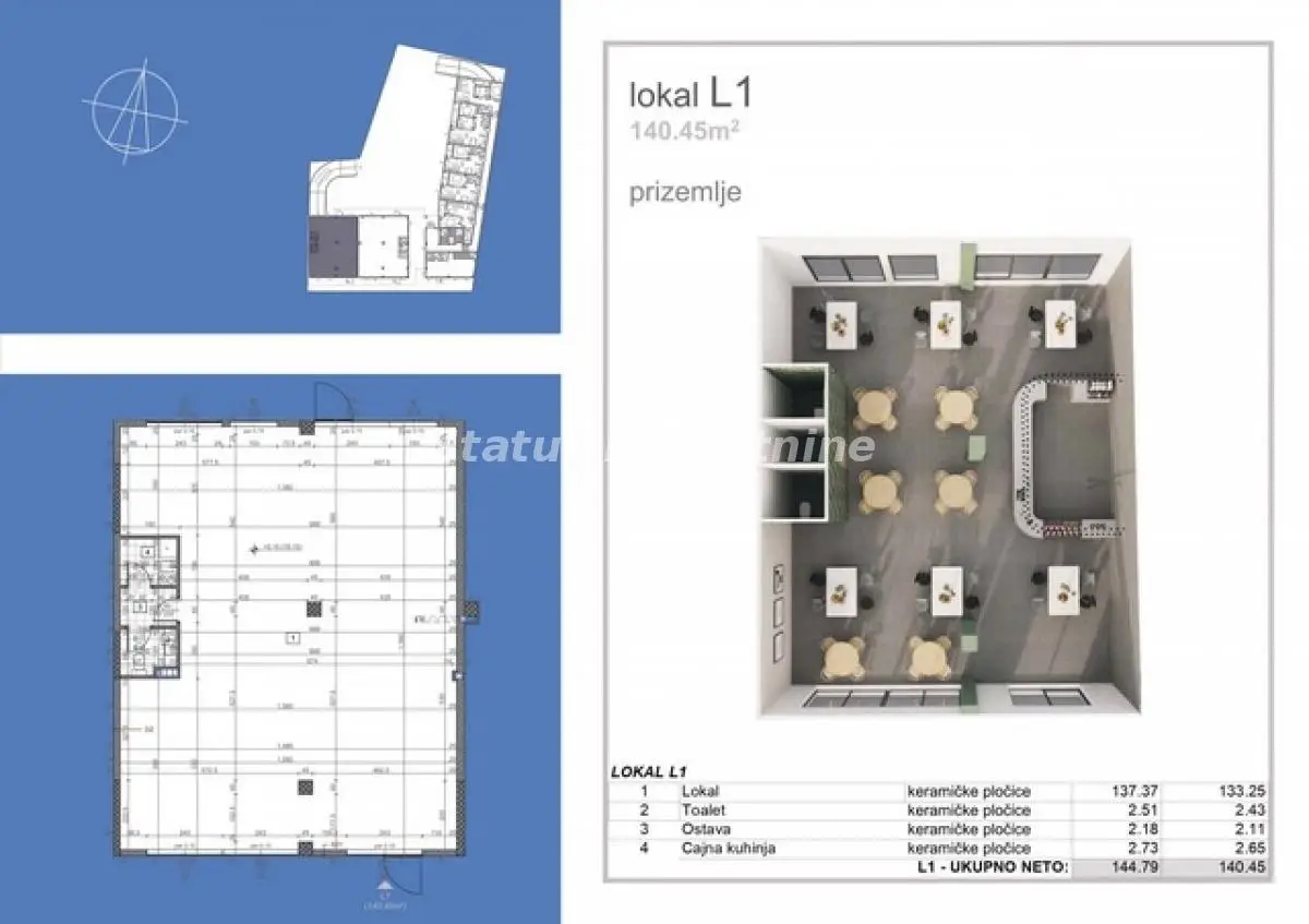 Salajka - Street Commercial Space 145 m2 - VAT refund - 065/385 8880
