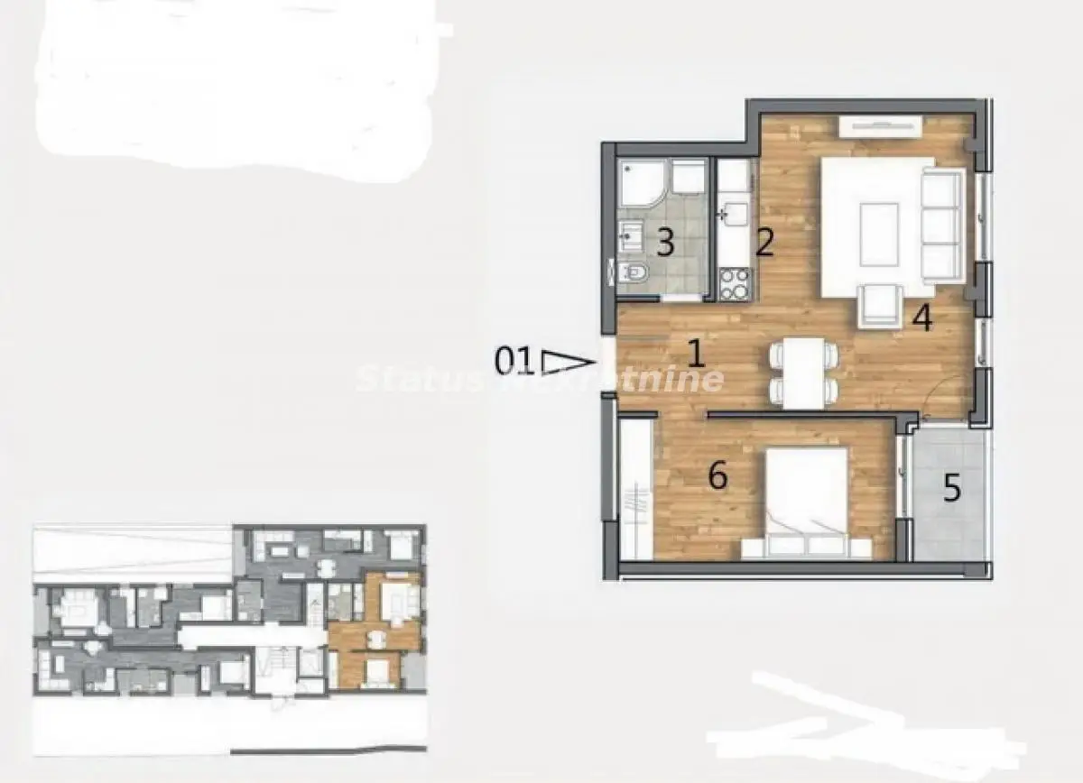 Stan 46m² — Telep, Novi Sad