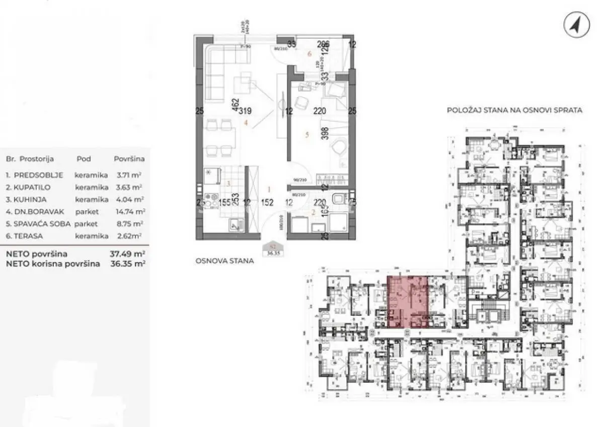 Telep-Excellent One-and-a-half Bedroom Apartment 37 m2 with Terrace Under Construction-VAT Refund-065/385 8880