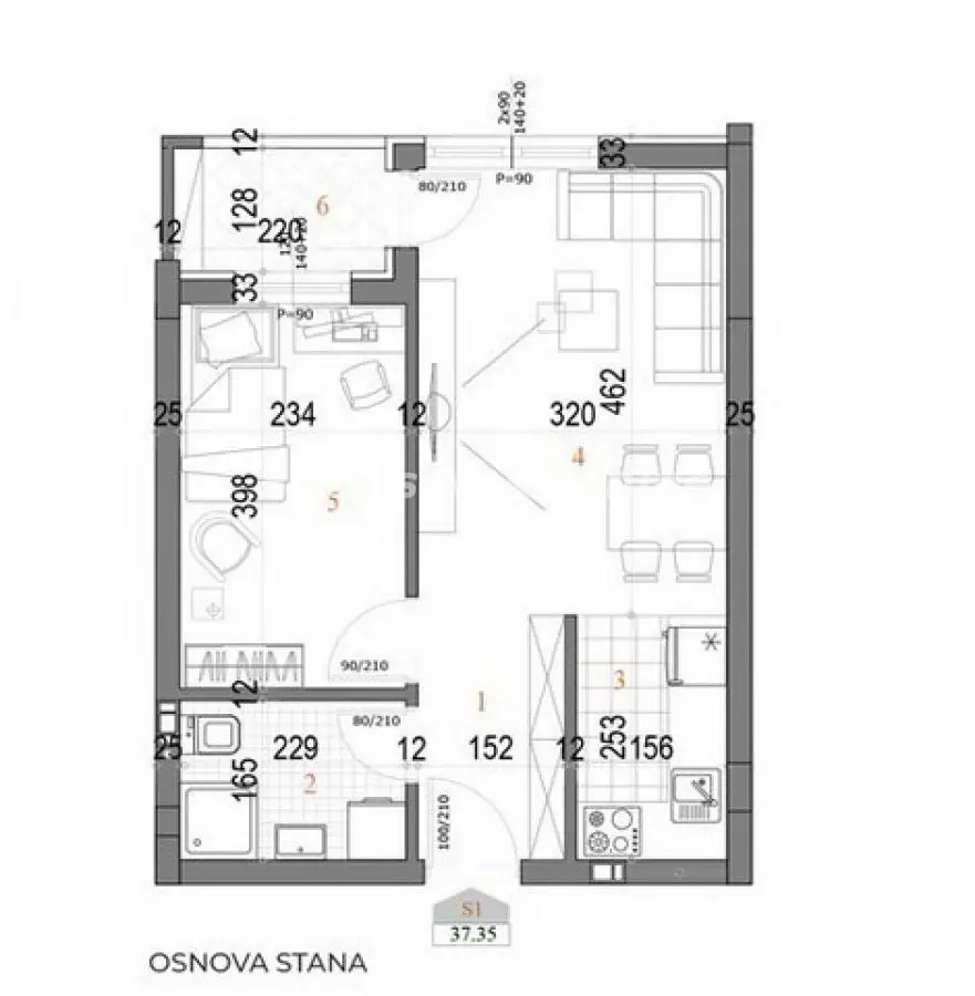 Telep - Nice Two-room apartment 39 m2 with Terrace under Construction - VAT refund - 065/385 8880