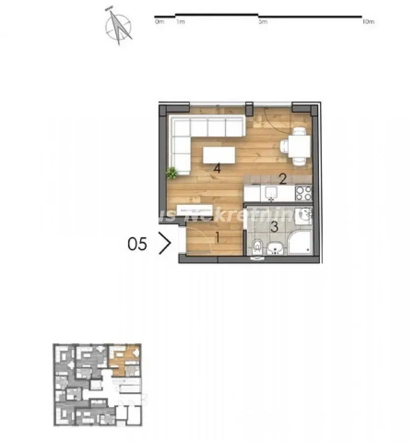 Detelinara - Exceptional studio apartment 25 m2 under construction - VAT refund - 065/385 8880