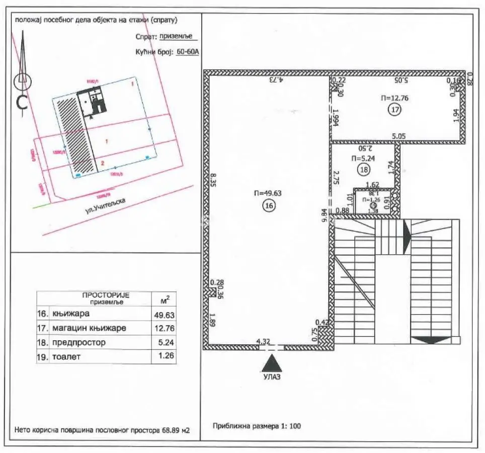 Commercial space in an excellent location, Učiteljsko naselje- Urgent sale