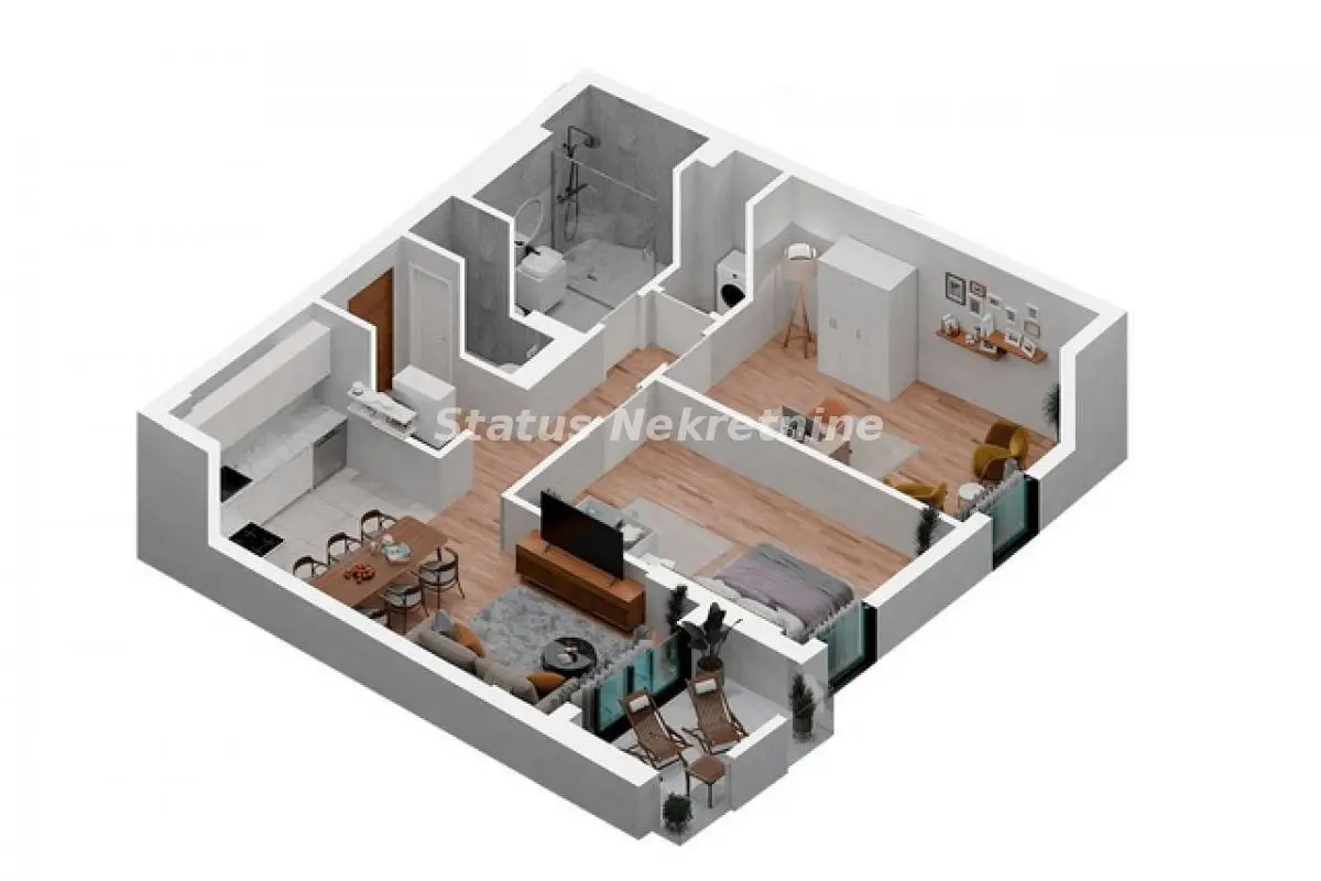 Podbara-Nice Three-Bedroom Apartment 73 m2 in Convenient Area-VAT Refund-065/385 8880