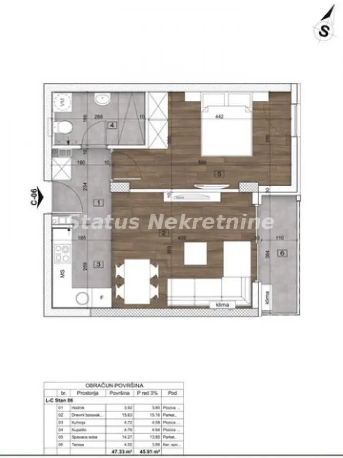 Severni Telep - Nice two-bedroom apartment 46 m2 in a convenient area - VAT refund - 065/385 8880