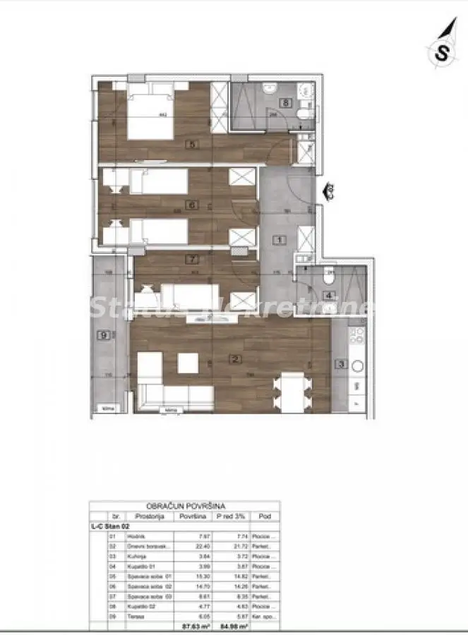 Severni Telep - Nice four-bedroom apartment 85 m2 in a convenient area - VAT refund - 065/385 8880