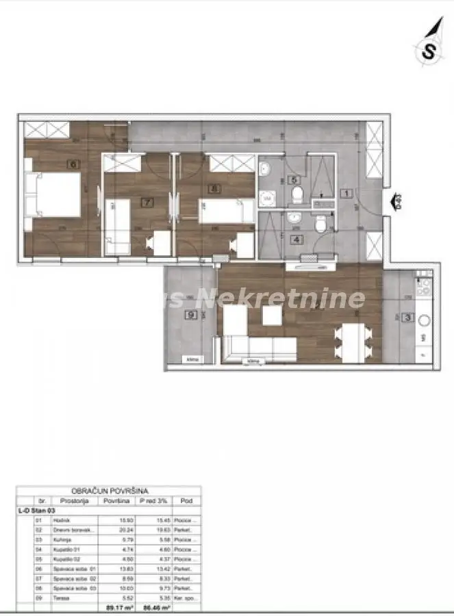 Severni Telep - Nice four-bedroom apartment 87 m2 in a convenient area - VAT refund - 065/385 8880