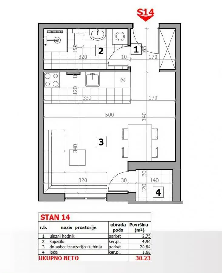 Bright, lovely studio apartment - 30 m2 - 065/3858-888