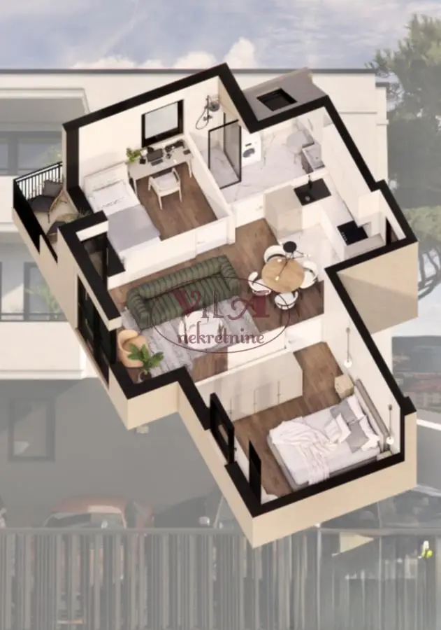 Novi Sad, Lipov gaj, excellent two-and-a-half-room apartment with VAT refund