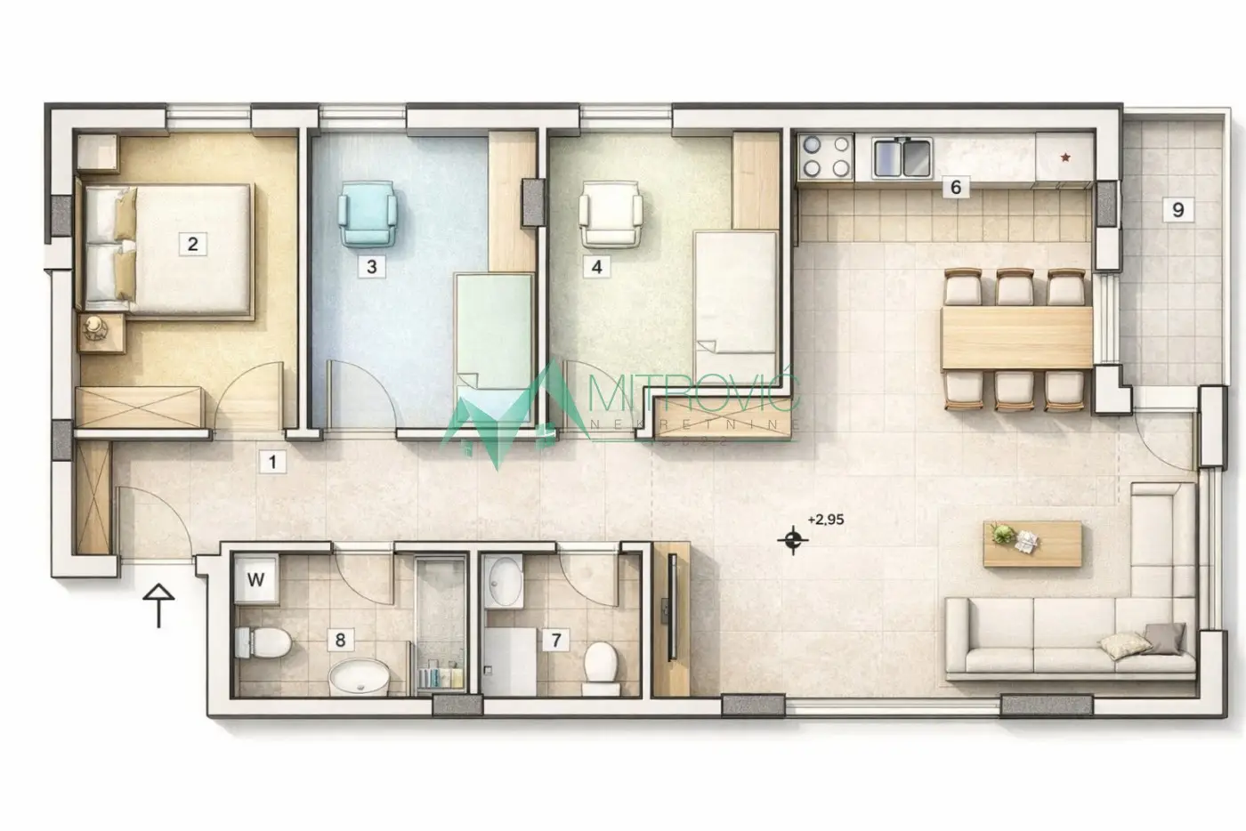 Stan 76m² — Petrovaradin, Petrovaradin (Novi Sad)