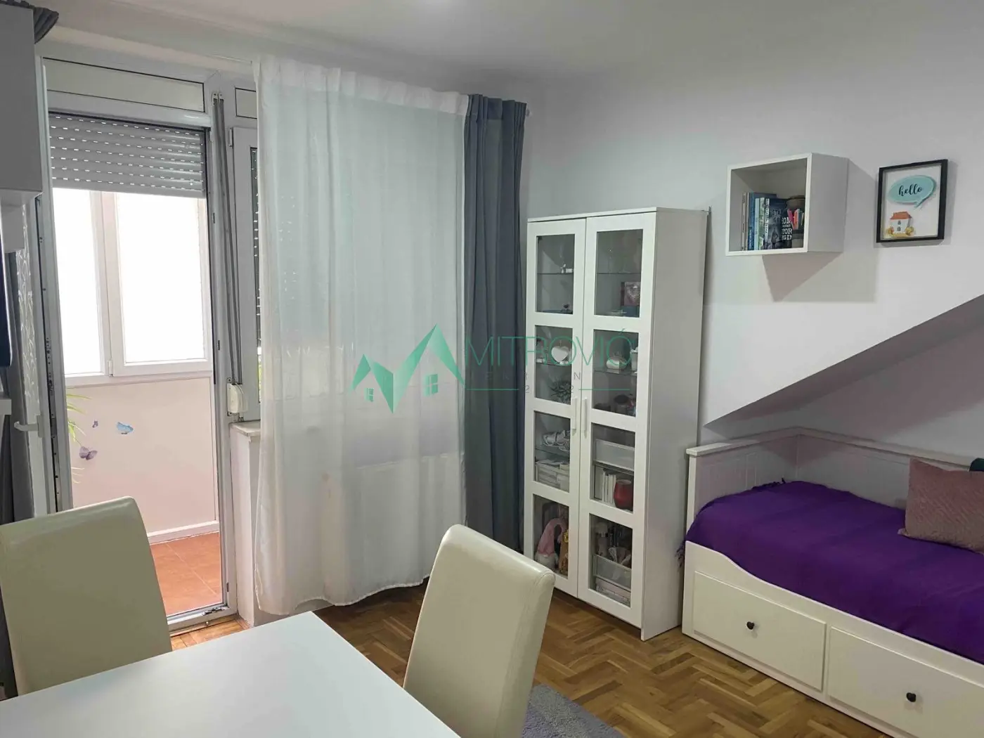Furnished one and a half room apartment for rent