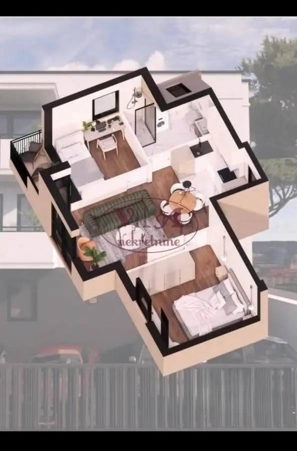 Novi Sad, Veternik-Lipov gaj, perfect two-and-a-half room apartment with VAT refund