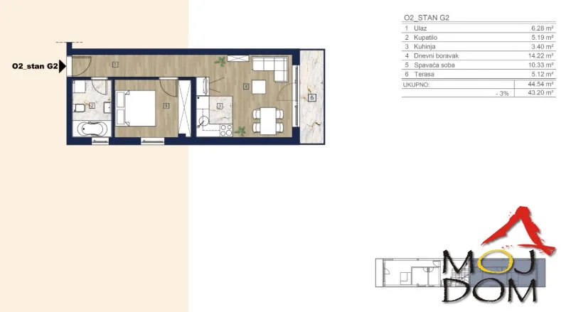 On offer: an apartment (to be registered as a garage) under construction in the urbanized and well-kept part of Adice, in a quiet street near the embankment and Telep. The location is great for living – just a 10-minute walk from elementary school “Jožef Atila” and 15 minutes from Bulevar