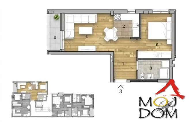 For sale: one-and-a-half-room apartment under construction in one of the most sought-after locations in Novi Sad – Telep, also known as Liman V. This part of the city offers the perfect blend of urban living and complete practicality, with close proximity to Liman, the promenade?