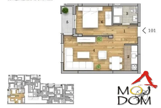 For sale: one-and-a-half-room apartment under construction at one of the most sought-after locations in Novi Sad – Telep, also known as Liman V. This part of the city represents a perfect blend of urban life and complete practicality, with close proximity to Liman, promenad