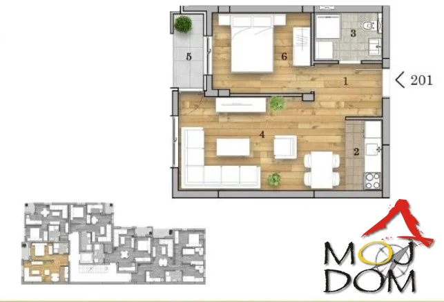 For sale: one-and-a-half-room apartment under construction at one of the most sought-after locations in Novi Sad – Telep, also known as Liman V. This part of the city represents a perfect blend of urban life and complete practicality, with close proximity to Liman, promenad