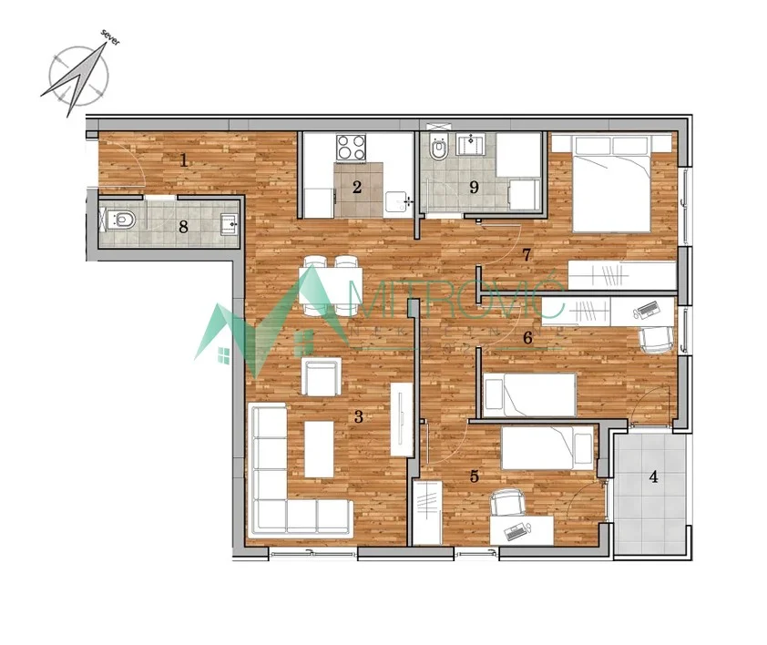 Family apartment in new development – blend of comfort and functionality Telep 77m2