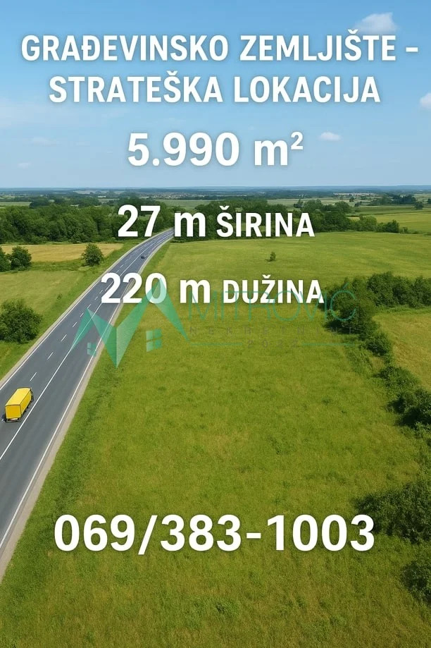 Građevinsko zemljište na odličnoj lokaciji - Futog 