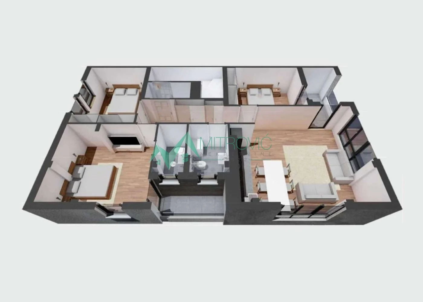 Četvorosoban stan 82m2 - Telep 