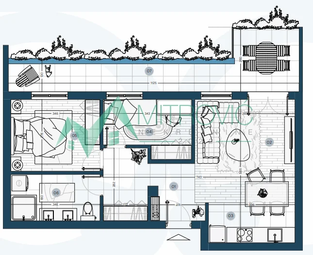 Dvoiposoban stan u izgradnji na Radijalcu – 67m²