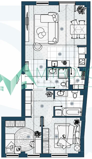 Dvoiposoban stan u izgradnji na Radijalcu – 80m²
