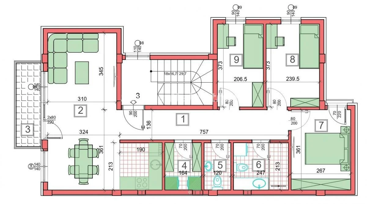 Petrovaradin, Novi Sad – 3.5 soban stan, 78 m², 065 385 88 86