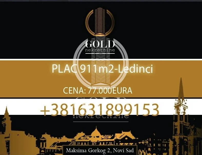 Prodaja-Plac-Ledinci, 911m2 ID#12078