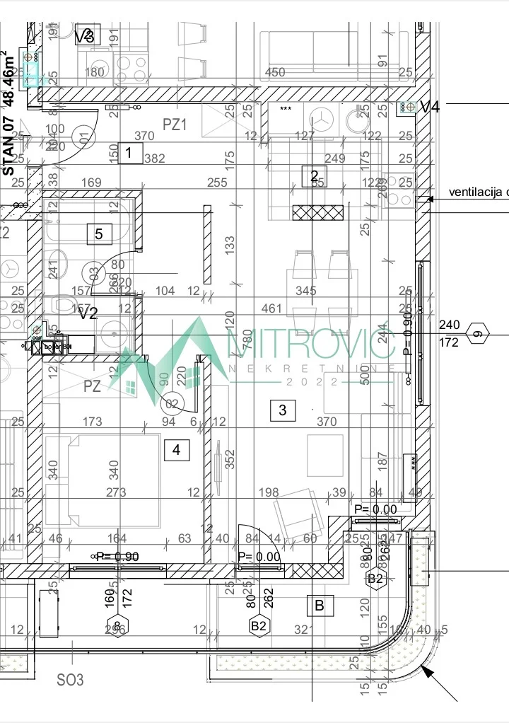 DVOSOBAN STAN U IZGRADNJI 48,46 m² - BULEVAR EVROPE 