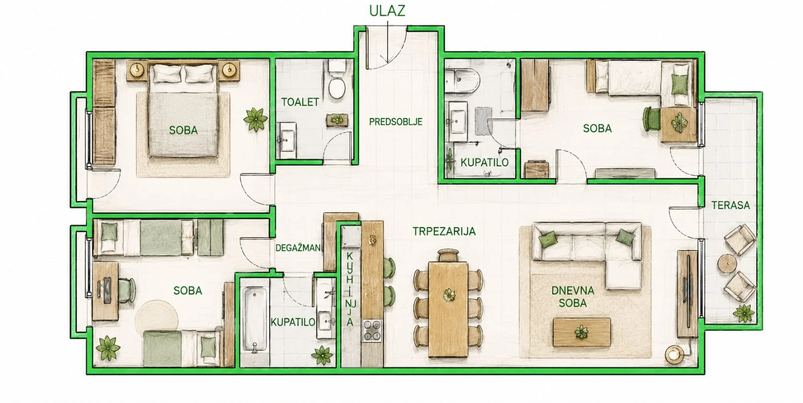 Novi Sad,Telep,Izvanredan četvorosoban stan od 94m2 na samom početku Telepa, nadomak Limana kod gimnazije. Stan je u i