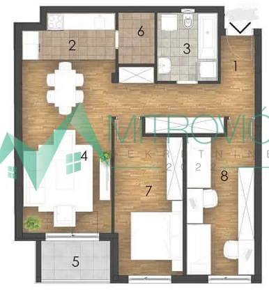 Nov dvoiposoban stan na Telepu – 79m²