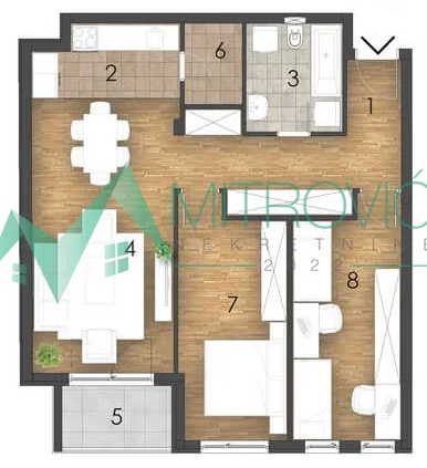 Nov dvoiposoban stan na Telepu – 79m²