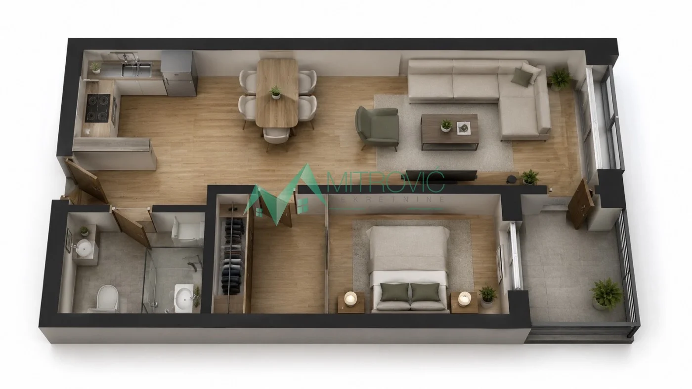 Prodaja dvosobnog stana – Novogradnja | 47m² 