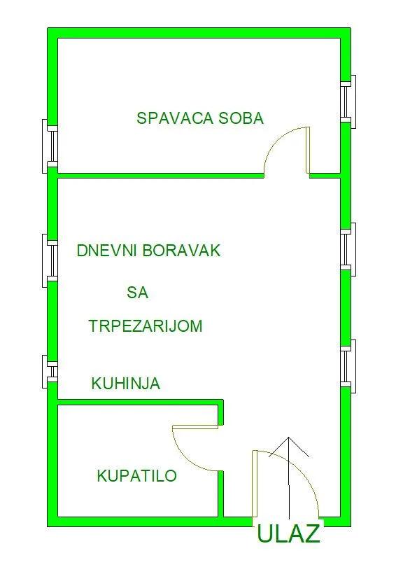 Novi Sad, Adamovićevo naselje, dvosoban stan 52m2 u dvorištu zgradice u maloj, mirnoj ulici nadomak Bulevara Evrope. I
