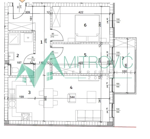 Novi Sad, Telep - Dvoiposoban stan 64m2 