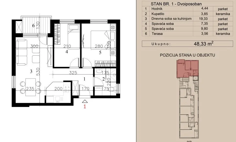 NOVI SAD. TELEP. DVOIPOSOBAN STAN. SA PDV-OM(Svet nekretnine, Novi Sad, Reg. br. 405)
