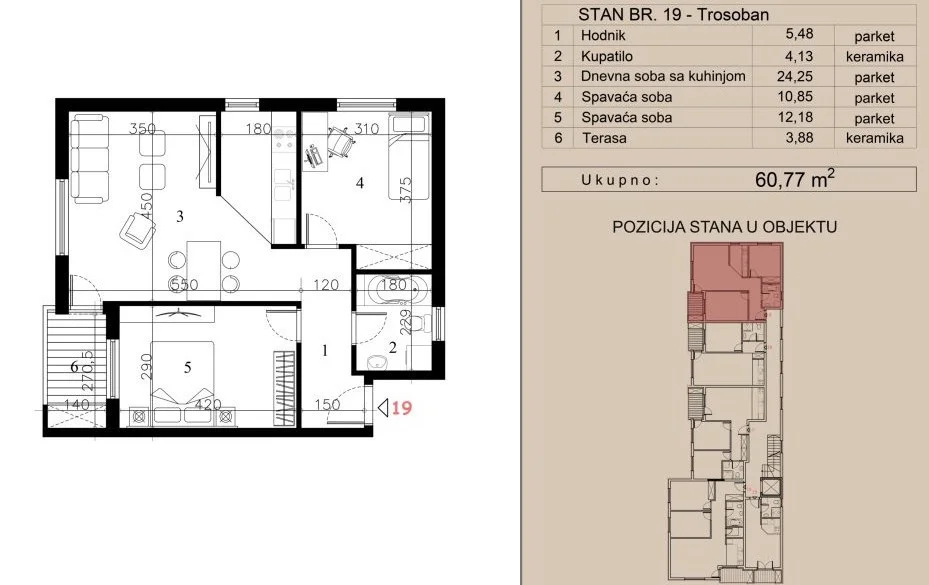 NOVI SAD. TELEP. TROSOBAN STAN. SA PDV-OM(Svet nekretnine, Novi Sad, Reg. br. 405)