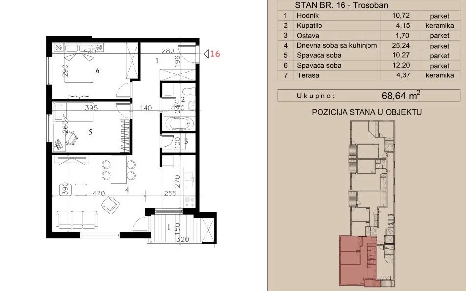 NOVI SAD. TELEP. TROSOBAN STAN. SA PDV-OM(Svet nekretnine, Novi Sad, Reg. br. 405)