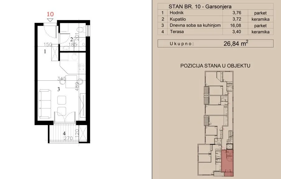 NOVI SAD. TELEP. GARSONJERA. SA PDV-OM(Svet nekretnine, Novi Sad, Reg. br. 405)