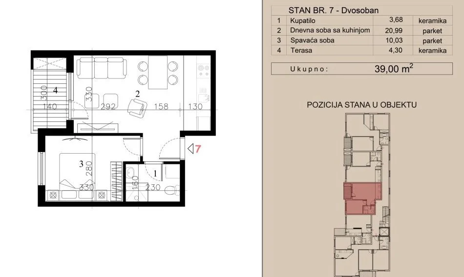 NOVI SAD. TELEP. DVOSOBAN STAN. SA PDV-OM(Svet nekretnine, Novi Sad, Reg. br. 405)