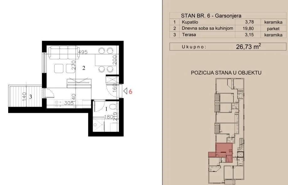 NOVI SAD. TELEP. GARSONJERA. SA PDV-OM(Svet nekretnine, Novi Sad, Reg. br. 405)