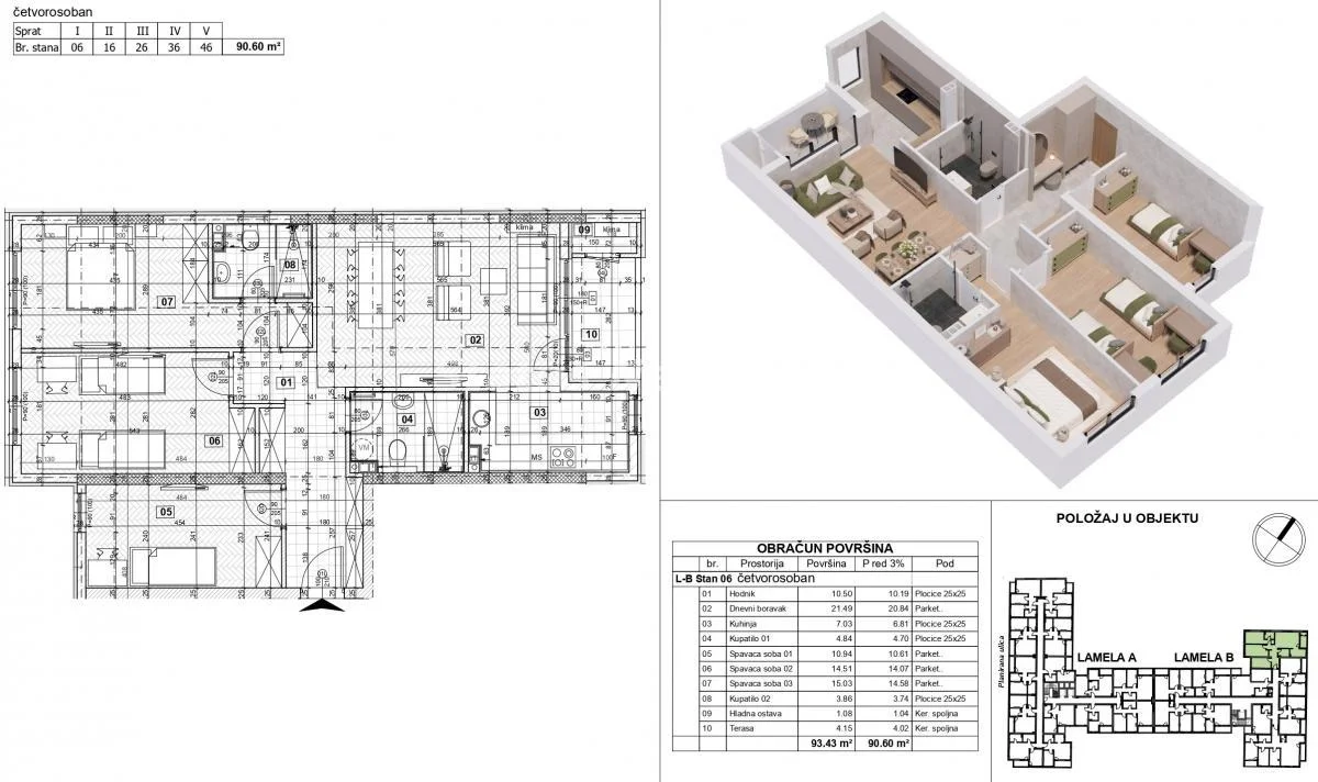 Južni Telep-Odličan Veliki Četvorosoban stan 93 m2 u Izgradnji na Top Lokaciji-povrat PDV-065/385 8880