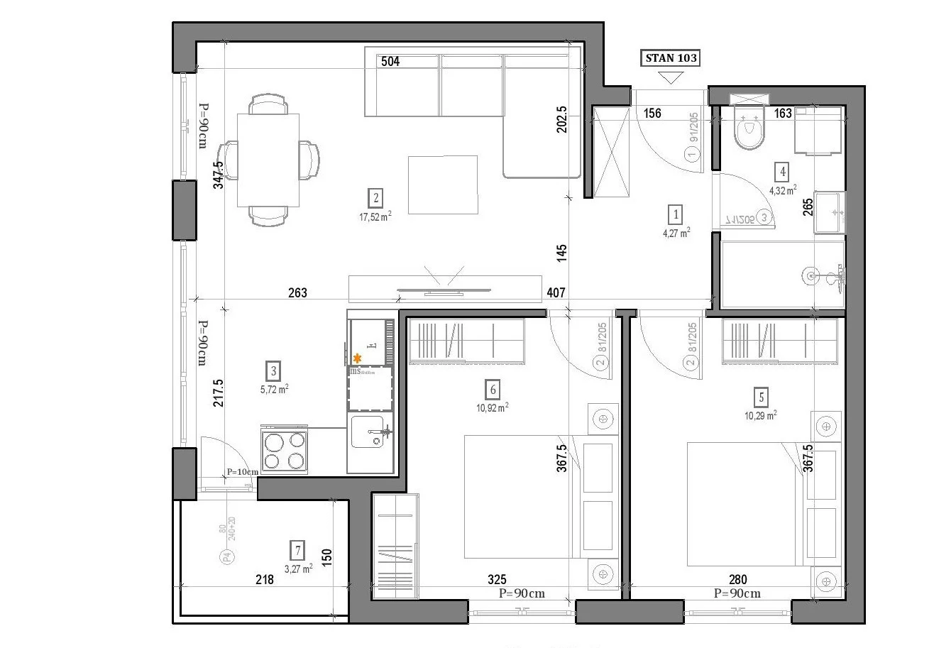 NOVI SAD. TELEP.TROSOBAN STAN. PLUS PDV(Svet nekretnine, Novi Sad, Reg. br. 405)